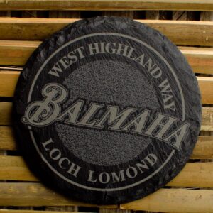 Slate coaster: Balmaha/West Highland Way