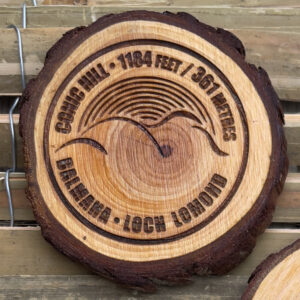 Conic Hill wooden fridge magnet