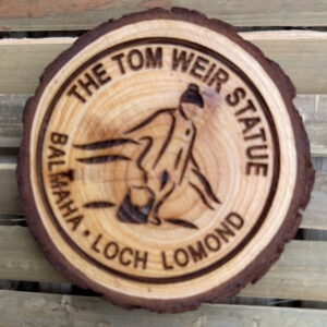 Tom Weir Statue wooden fridge magnet
