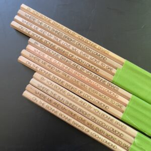 Loch Lomond lyric pencils set