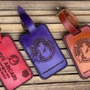 Leather bag/luggage tag