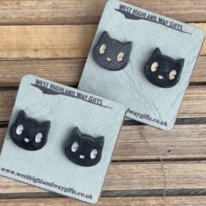 Cute kitty-face stud earring