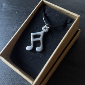 Handmade 'semi quaver' note pendant