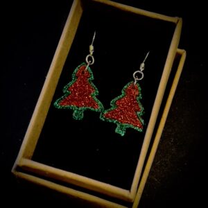 Christmas tree earrings